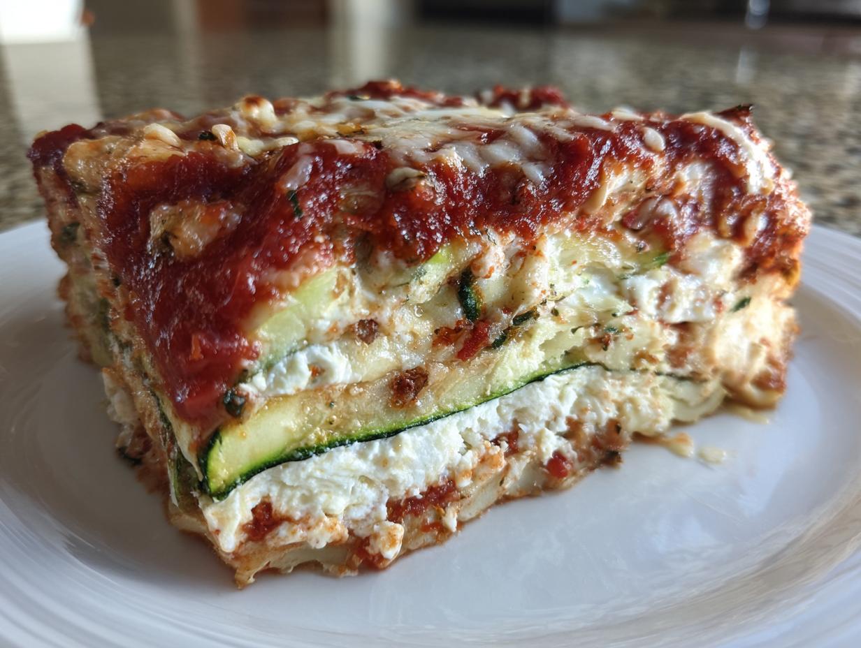 Delicious Best Zucchini Lasagna Recipe with Marinara in 40