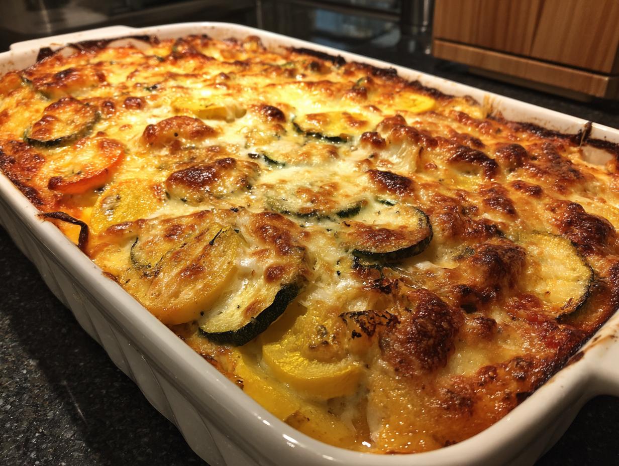 Cheesy Squash and Zucchini Casserole: 4 Unforgivable Sins
