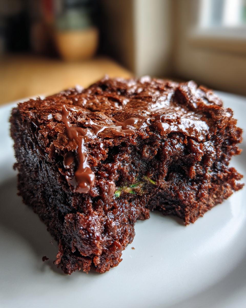 Chocolate Zucchini Brownies - detail 1