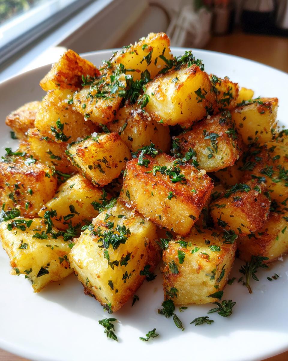 Crispy Garlic Butter Potato Cubes - detail 2