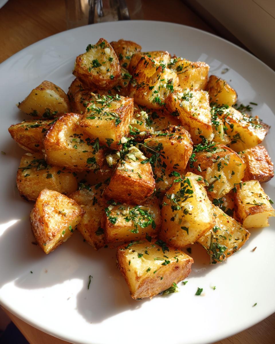 Crispy Garlic Butter Potato Cubes - detail 3