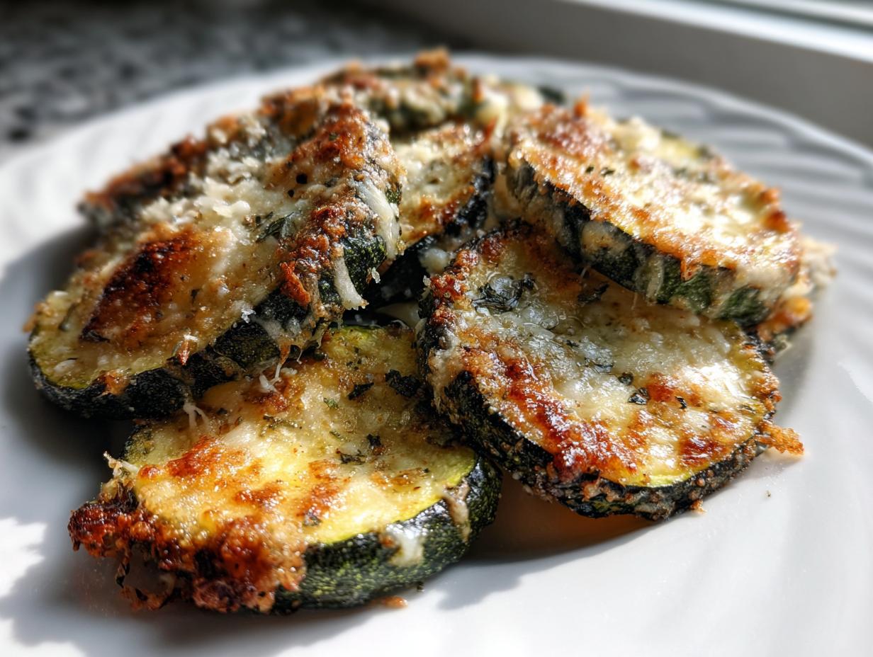 Irresistible Easy Baked Parmesan Zucchini Slices Recipe