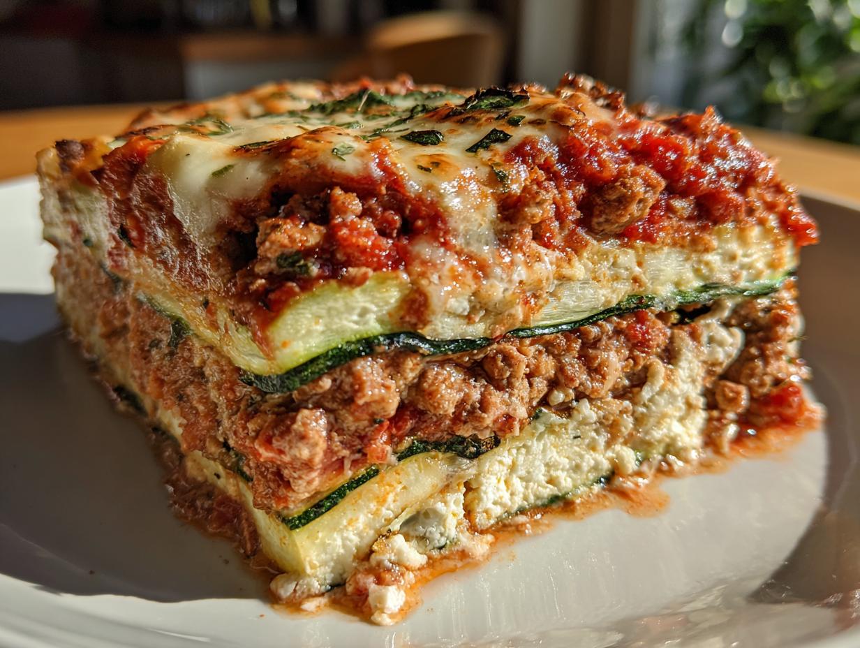 Delicious Healthy Meal Prep Zucchini Lasagna in 35 Min