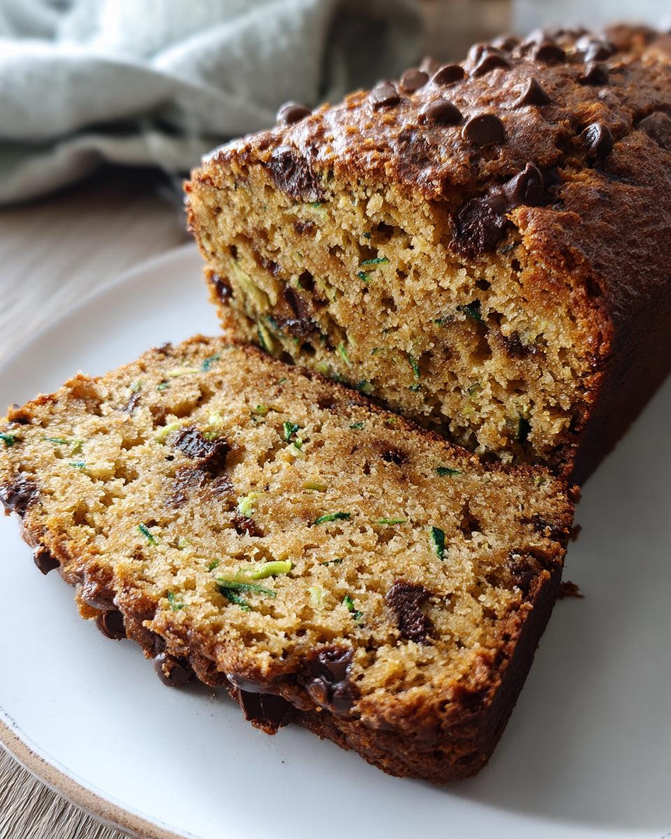 Healthy Pumpkin Zucchini Chocolate Chip Bread - detail 3