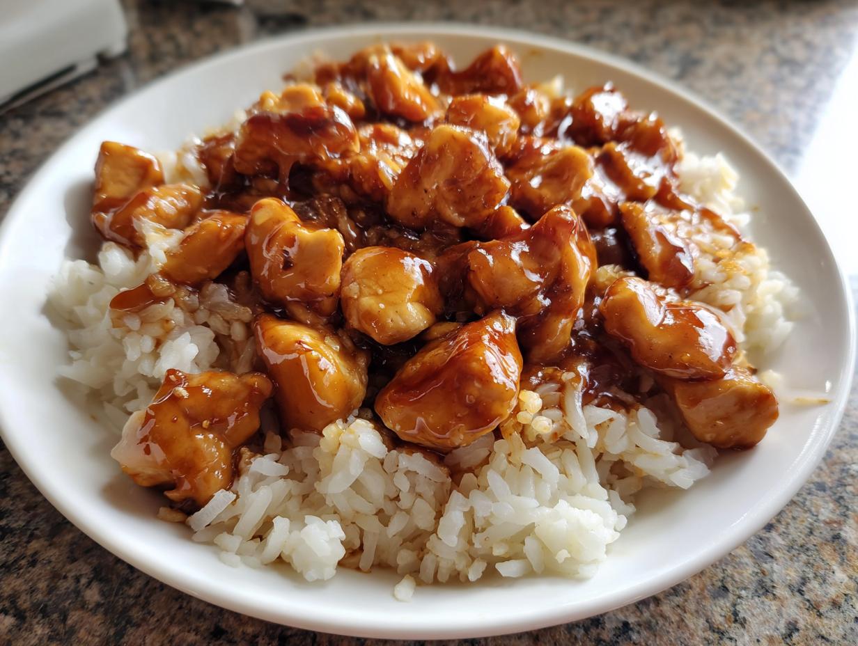 30-Minute Honey BBQ Chicken Rice That Will Blow Your Mind
