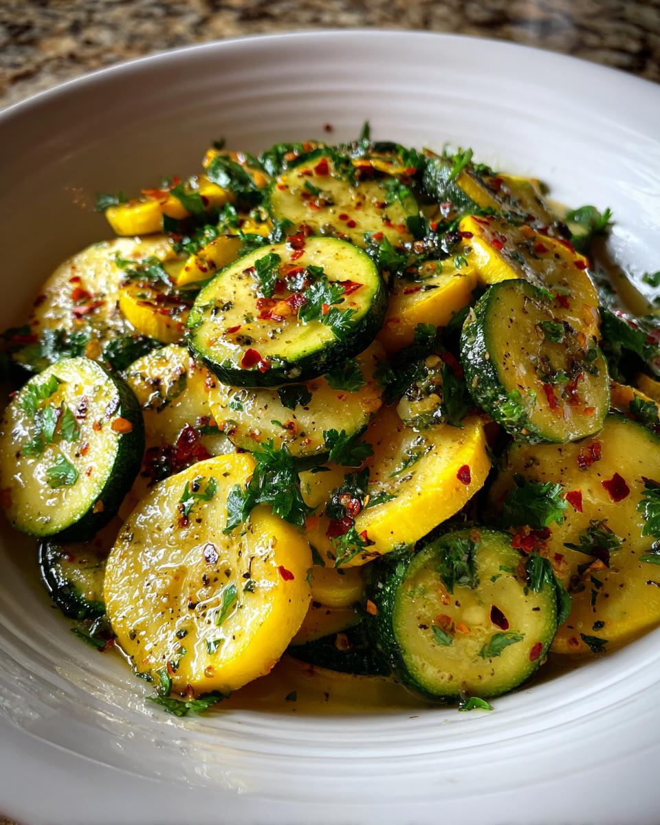 Low Carb Garlic Butter Zucchini & Yellow Squash Recipe - detail 2