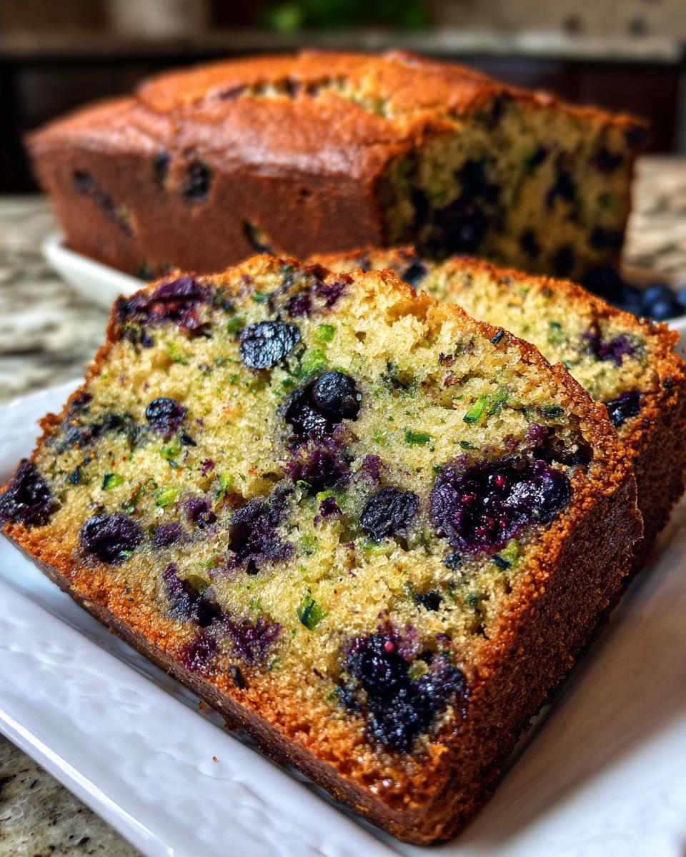 Moist Blueberry Zucchini Bread Recipe (Easy & Healthy) - detail 1