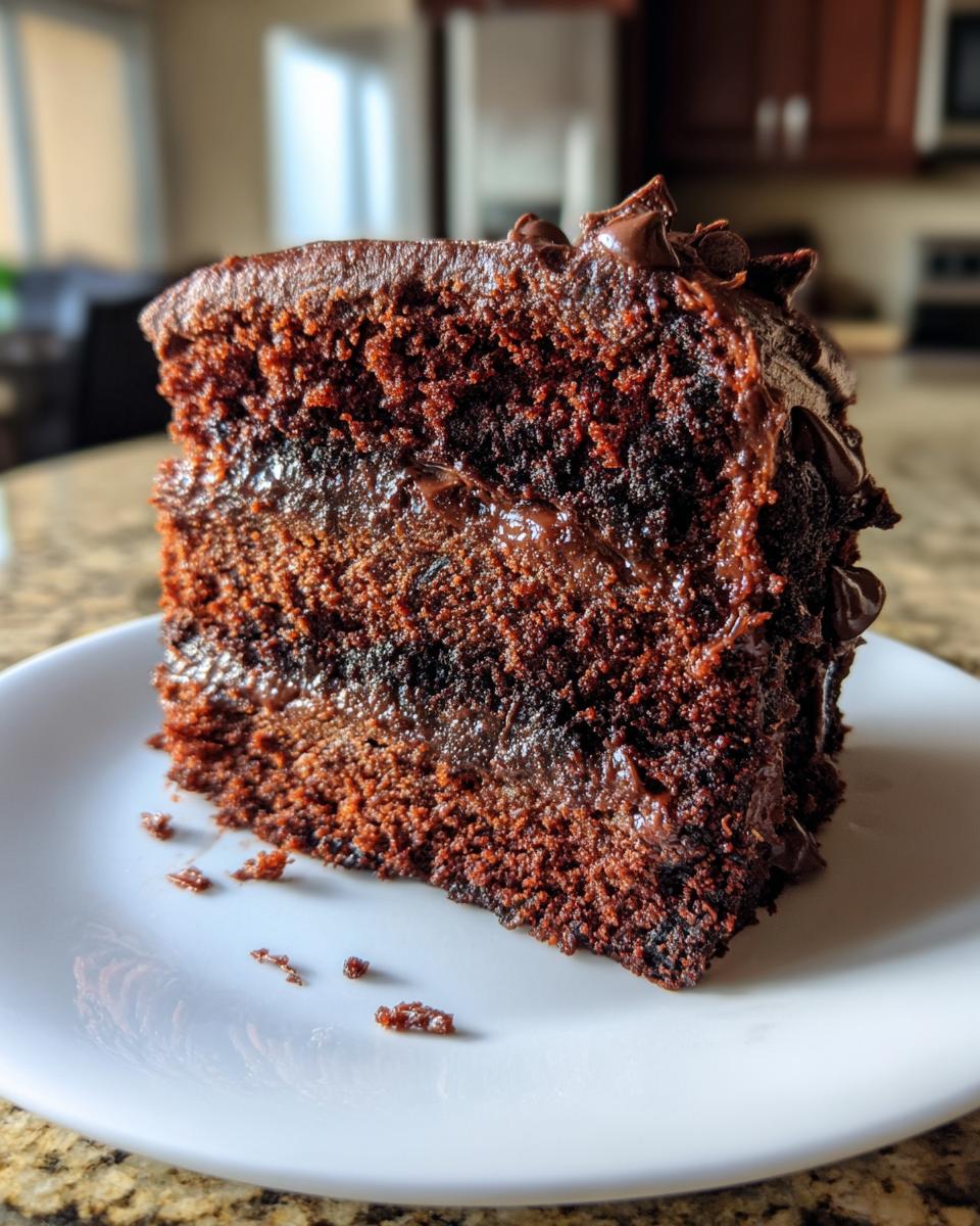 Moist Double Chocolate Zucchini Cake - detail 2
