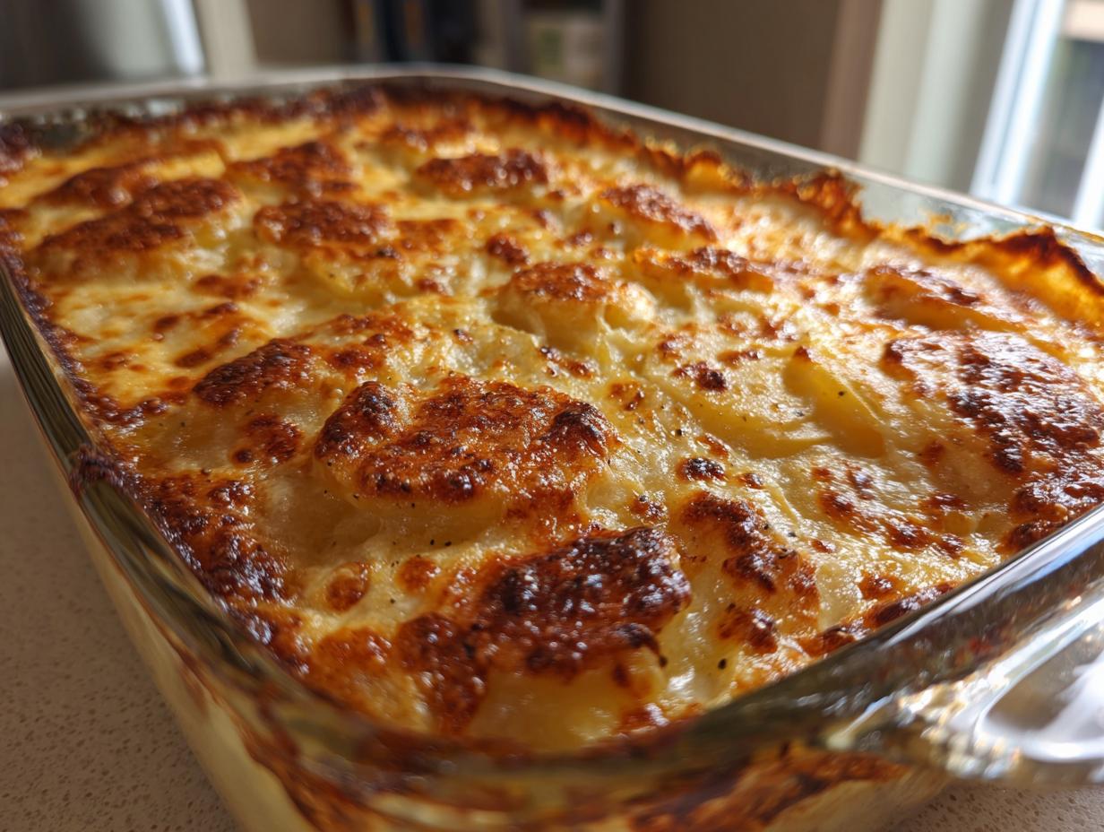 Irresistible Simple Cheesy Scalloped Potatoes: Just 1 Dish