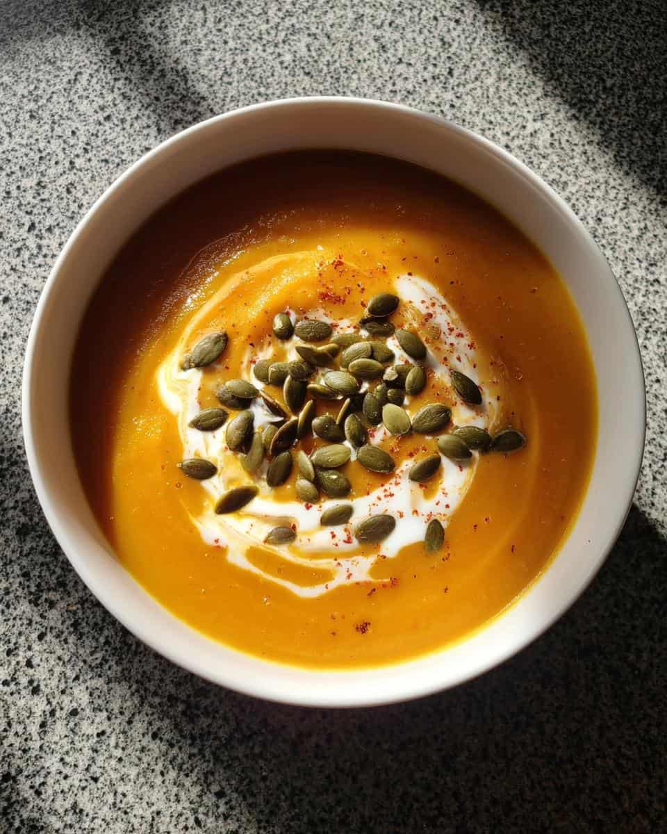Autumn-Spiced Roasted Pumpkin Soup - detail 1