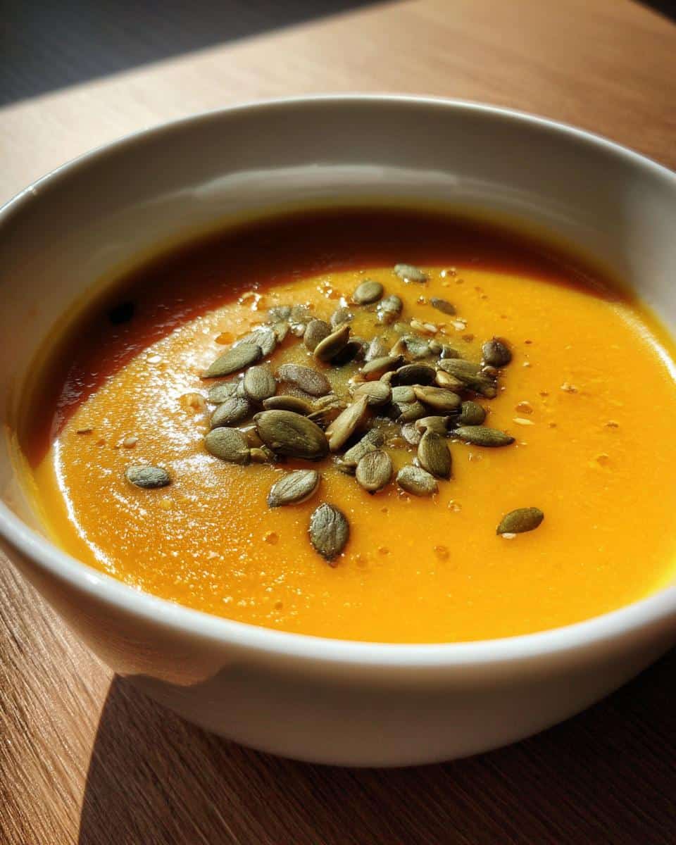 Autumn-Spiced Roasted Pumpkin Soup - detail 2