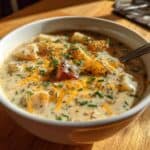Cheddar Garlic Herb Potato Soup