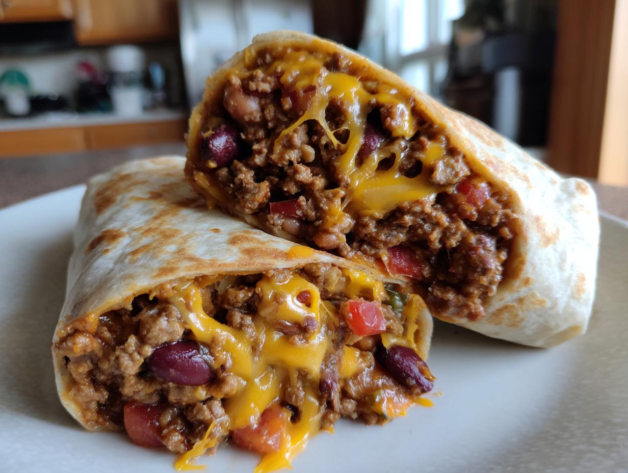 Unbelievably Tasty Chili Cheese Burrito Recipe in 30 Mins