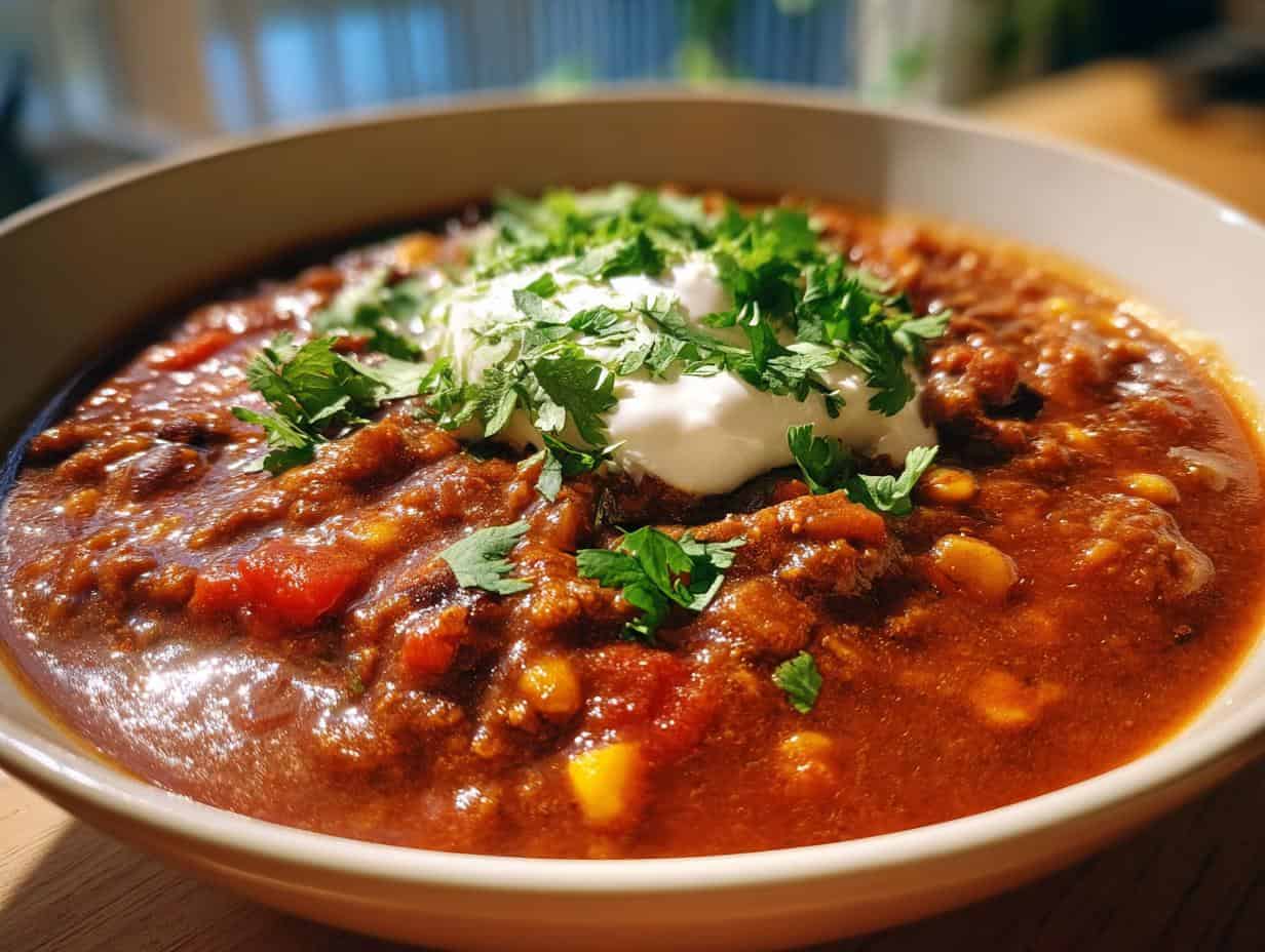 Make a Delicious Cozy Vegetarian Chili in Just 45 Min