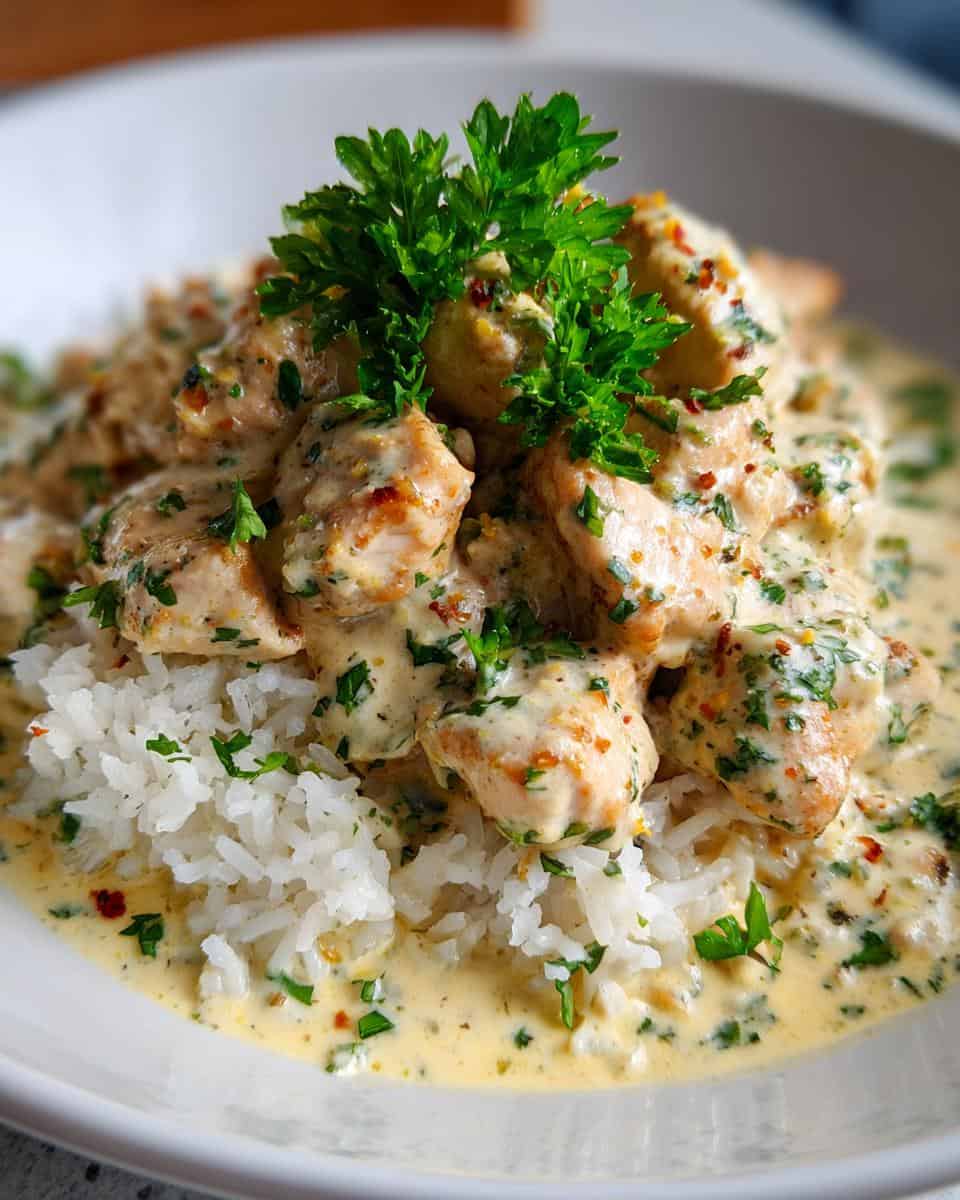 Creamy Creamy Smothered Chicken and Rice Recipe | Quick Chicken Dinner - detail 1