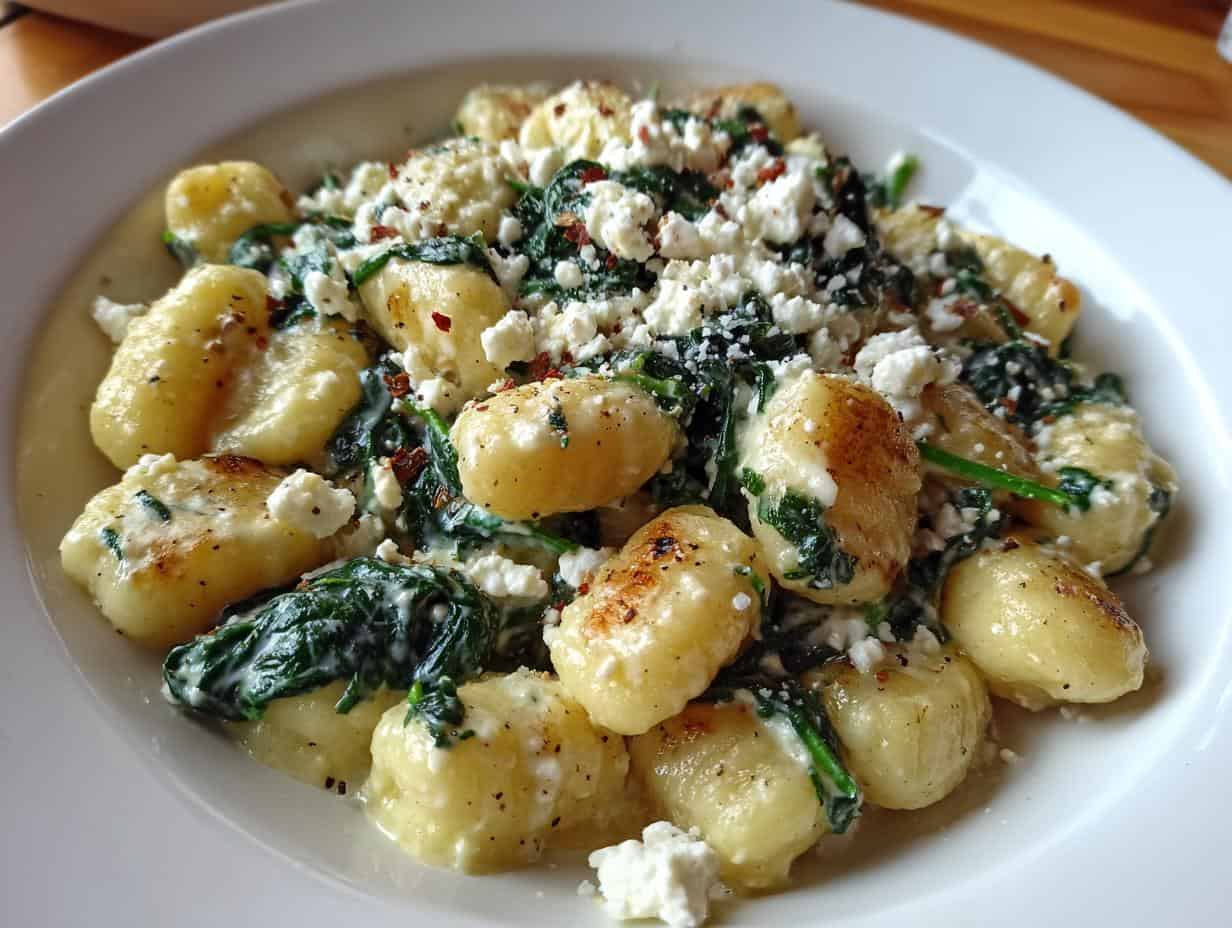 Devour Creamy Gnocchi with Spinach & Feta in Just 20 Min