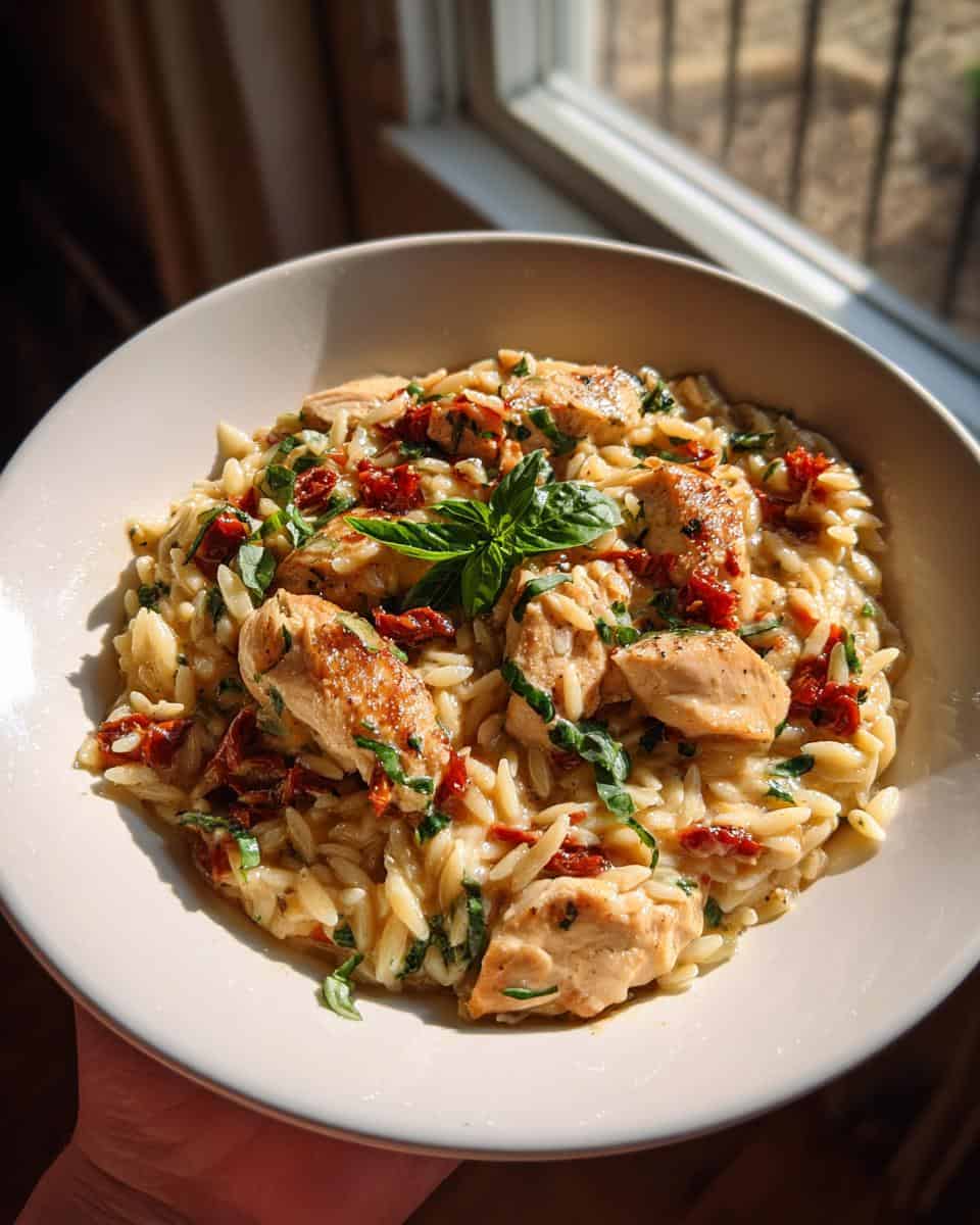 Creamy Sun-Dried Tomato Chicken Orzo - detail 1