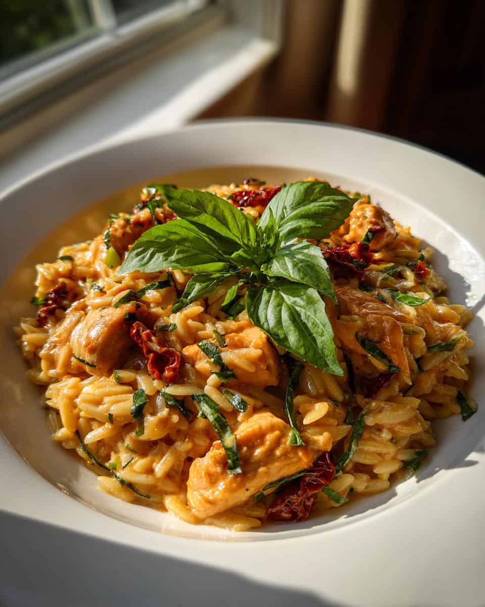 Creamy Sun-Dried Tomato Chicken Orzo - detail 2