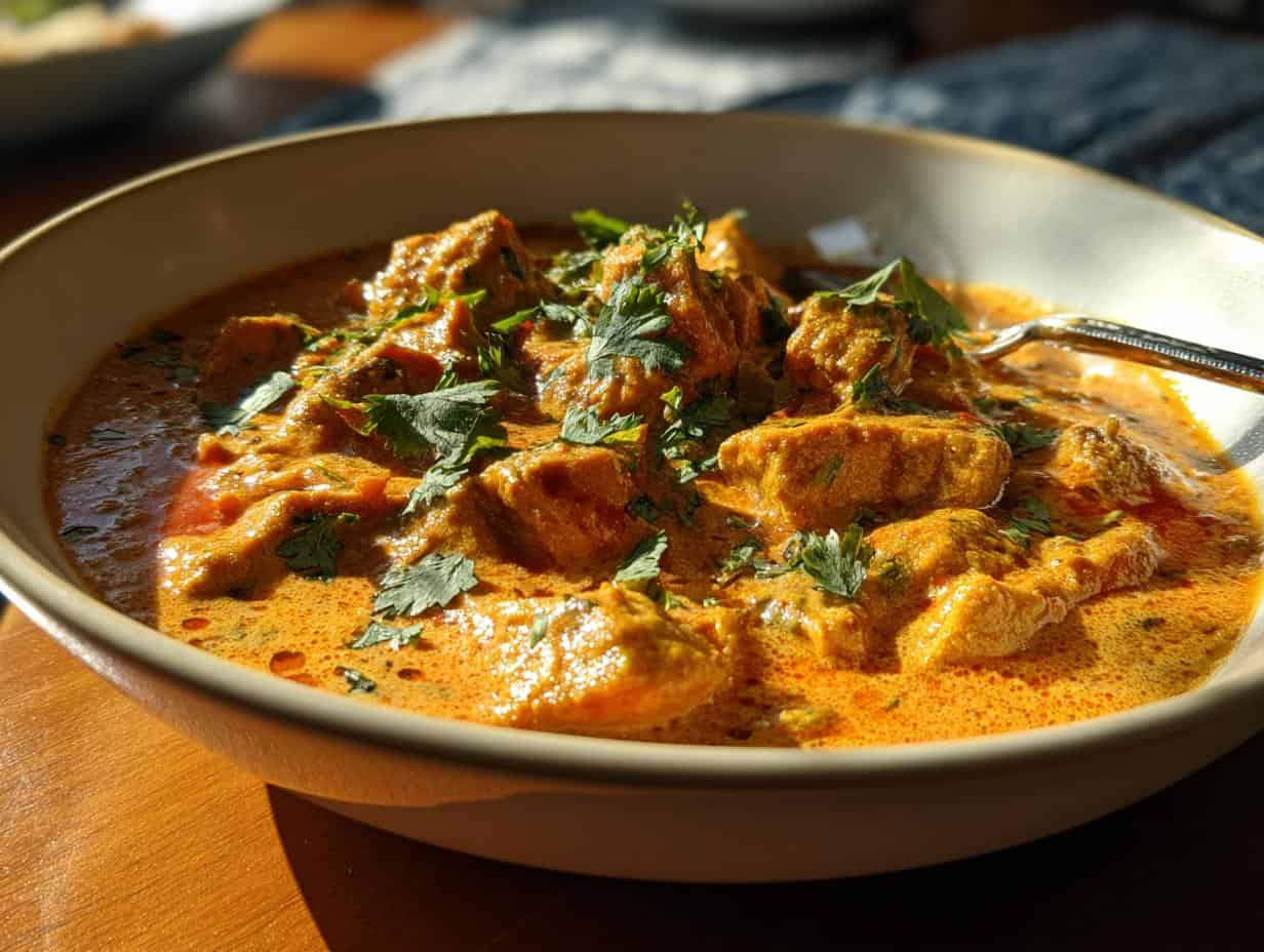 Devastatingly Delicious Creamy Vegan Indian Pumpkin Curry in 40