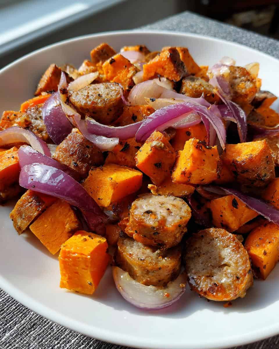 Crispy Sheet Pan Sausage and Sweet Potatoes - detail 2