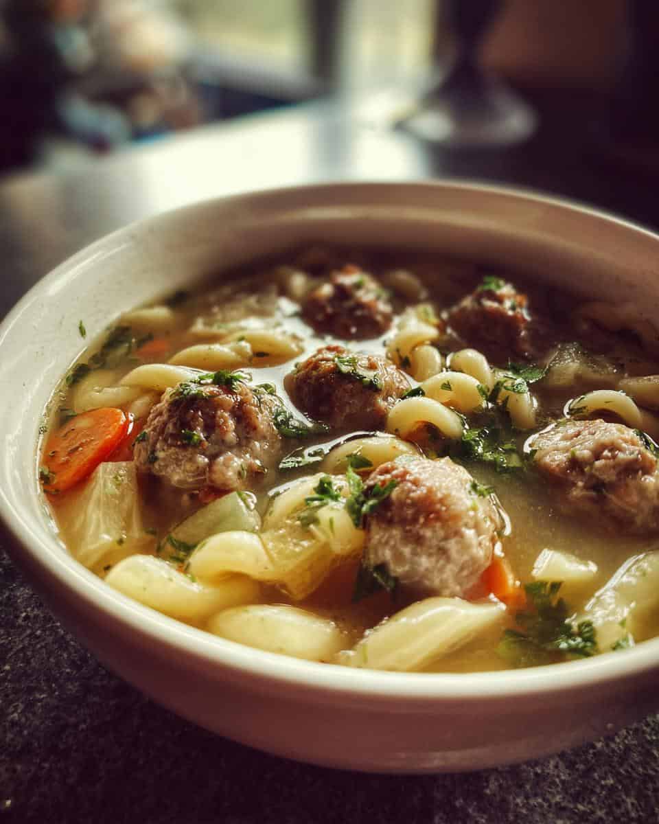 Crockpot Wedding Soup - detail 1