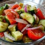 Cucumber Tomato Avocado Salad