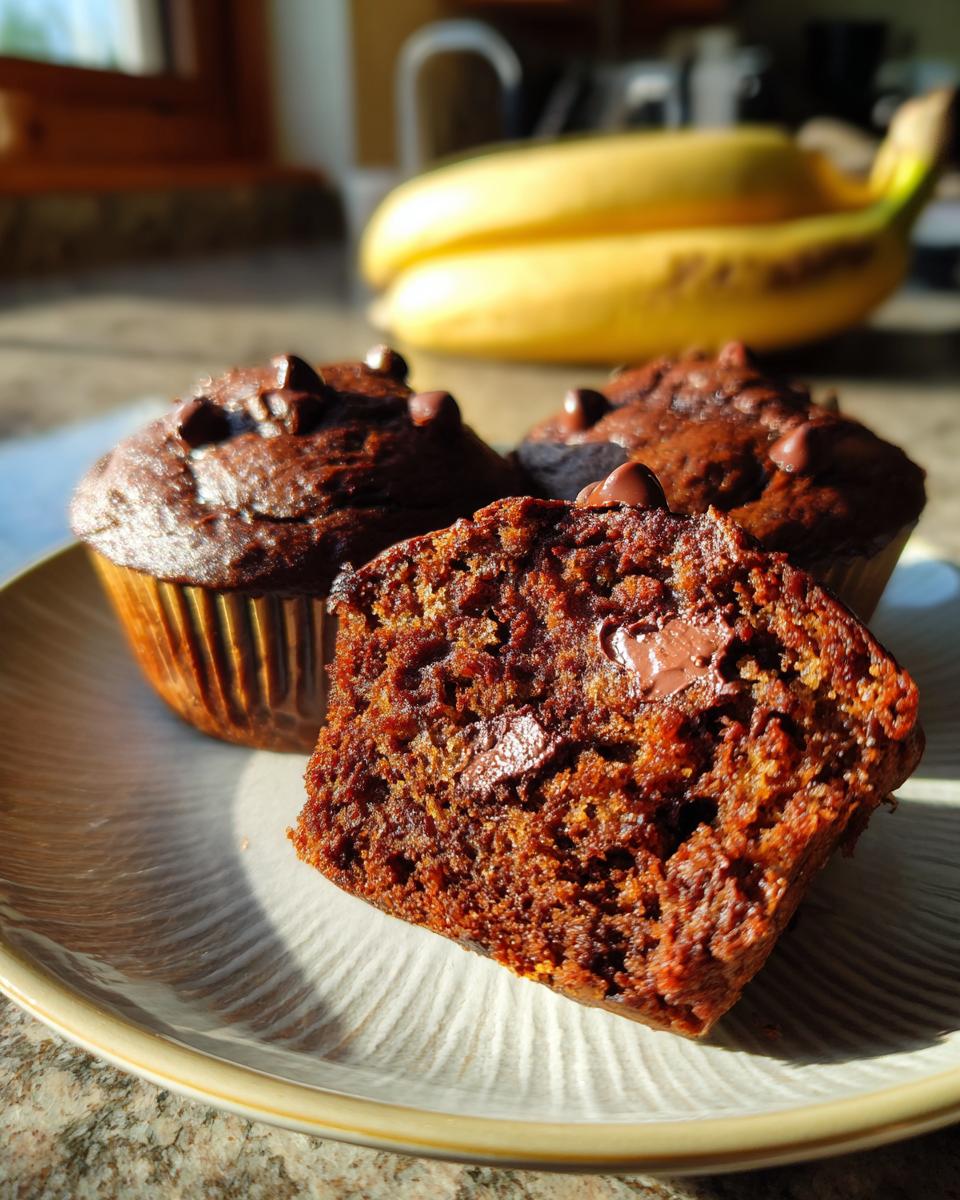 Double Chocolate Banana Muffins - detail 1