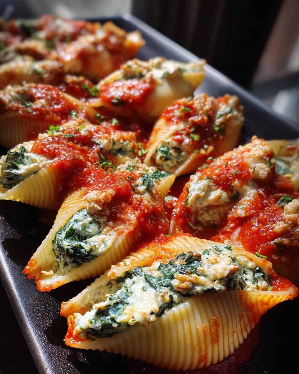 Easy Spinach and Ricotta Stuffed Shells - detail 2