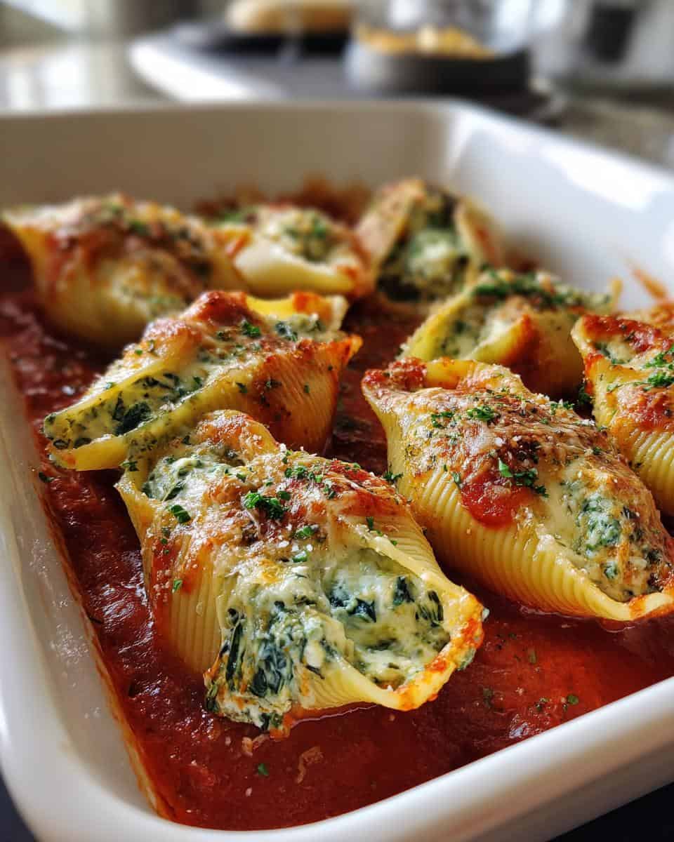 Easy Spinach and Ricotta Stuffed Shells – A Healthy Veggie Dinner - detail 2