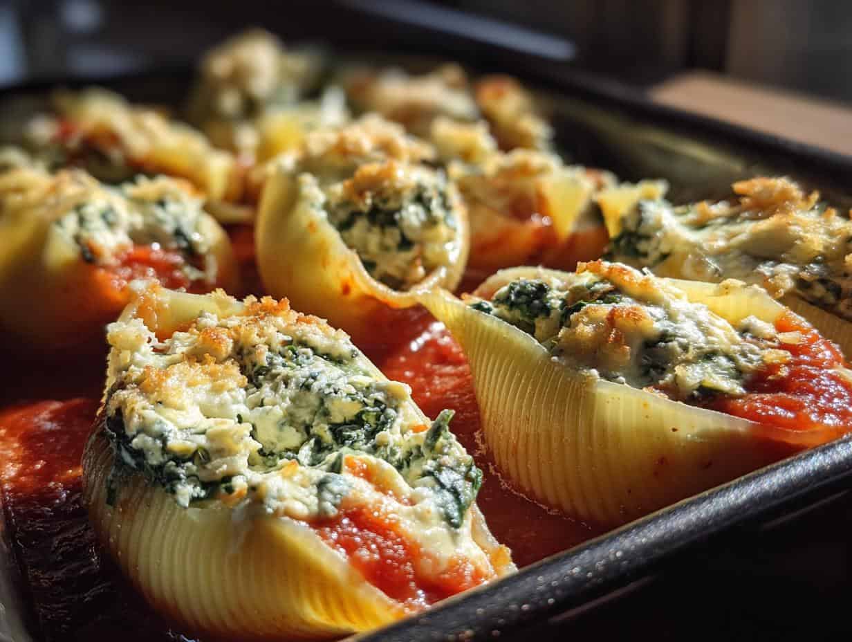 Easy Spinach and Ricotta Shells: Conquer Dinner at 375°F