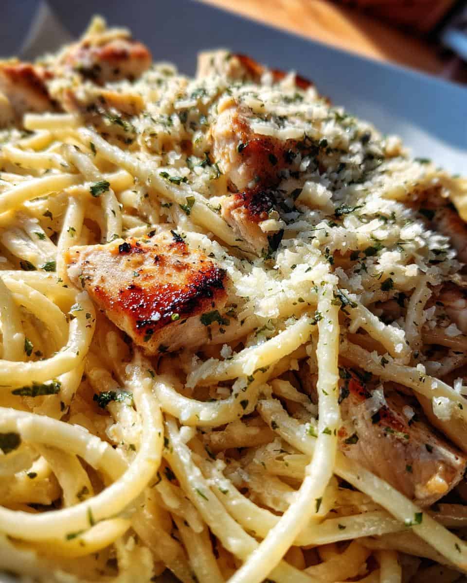 Garlic Parmesan Chicken Pasta Recipe - detail 1