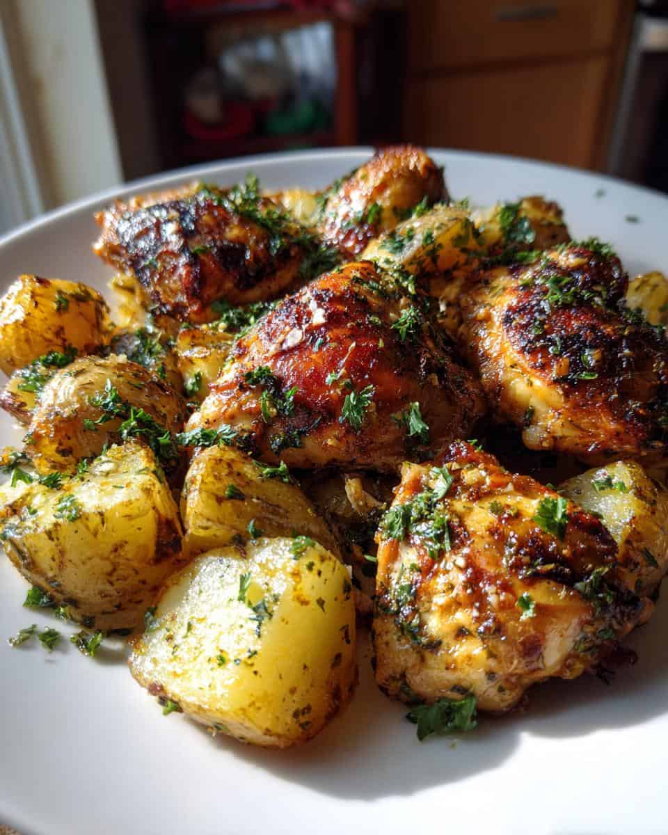 Garlic Parmesan Chicken and Potatoes - detail 1