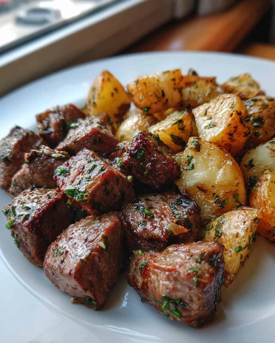 Garlic Steak Bites and Potatoes - detail 3