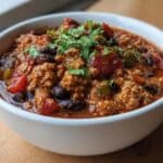 Ground Turkey Chili With Black Beans