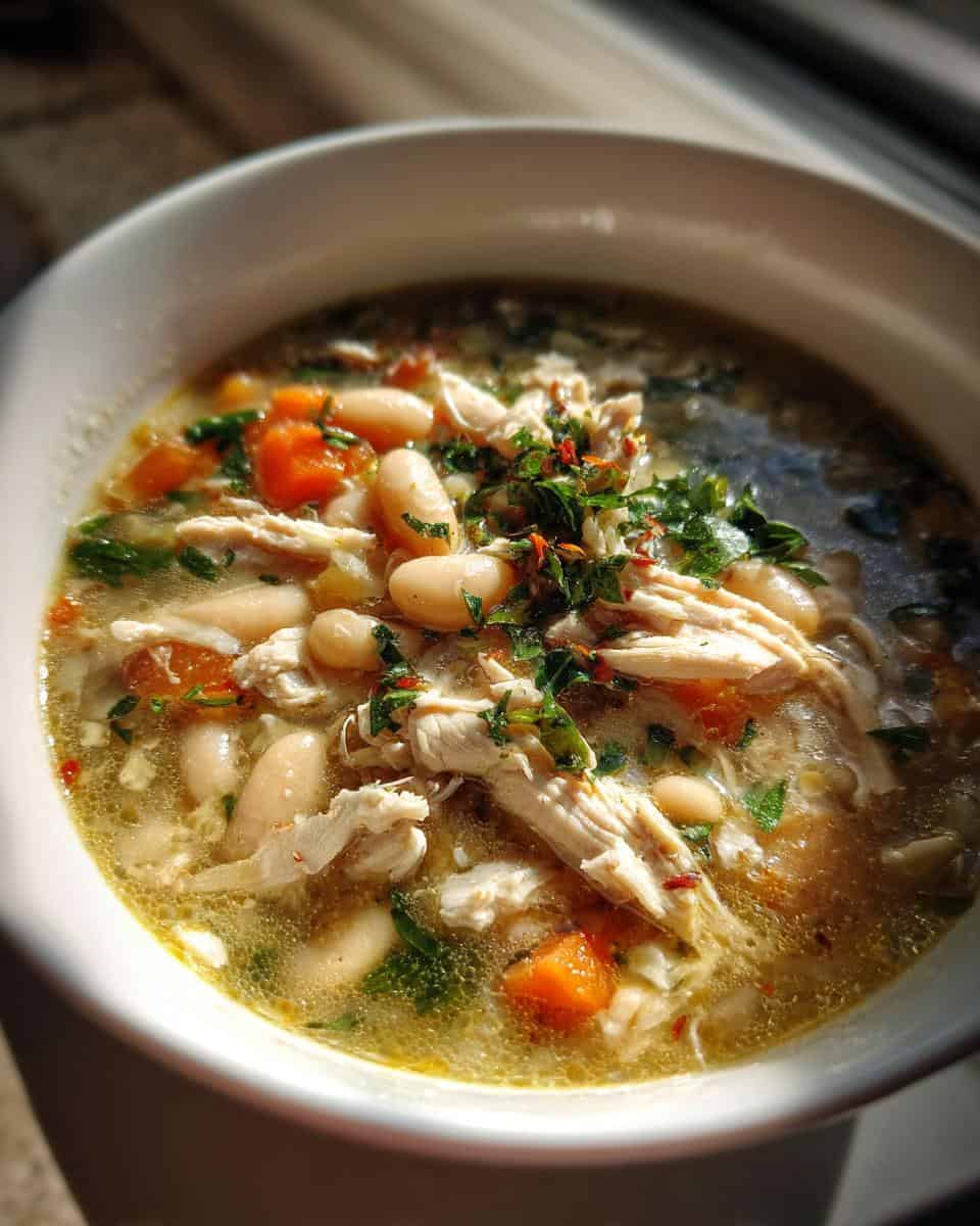 Healthy White Chicken Chili - detail 3