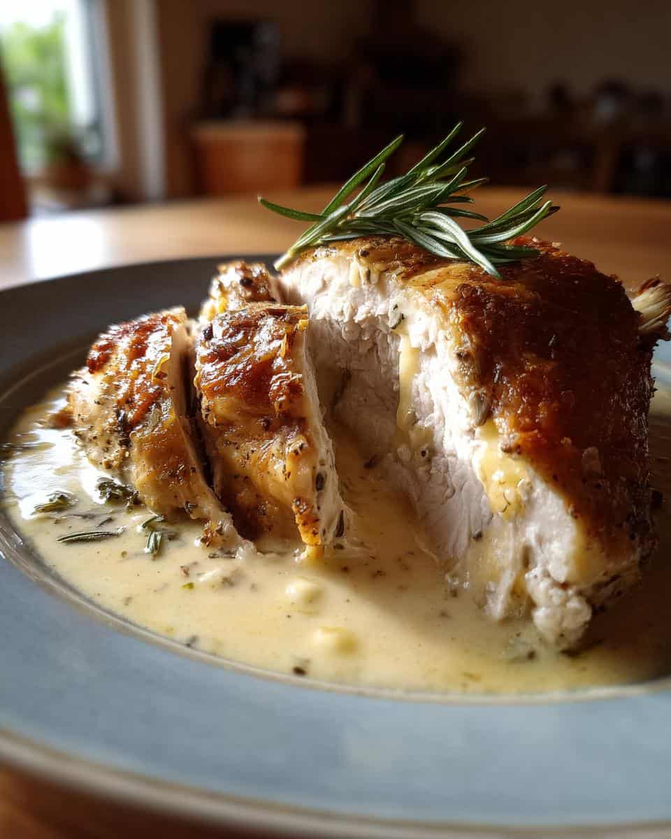 Herb Roasted Chicken in Creamy White Wine Sauce - detail 1