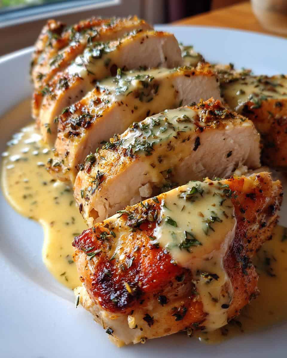 Herb Roasted Chicken in Creamy White Wine Sauce - detail 2
