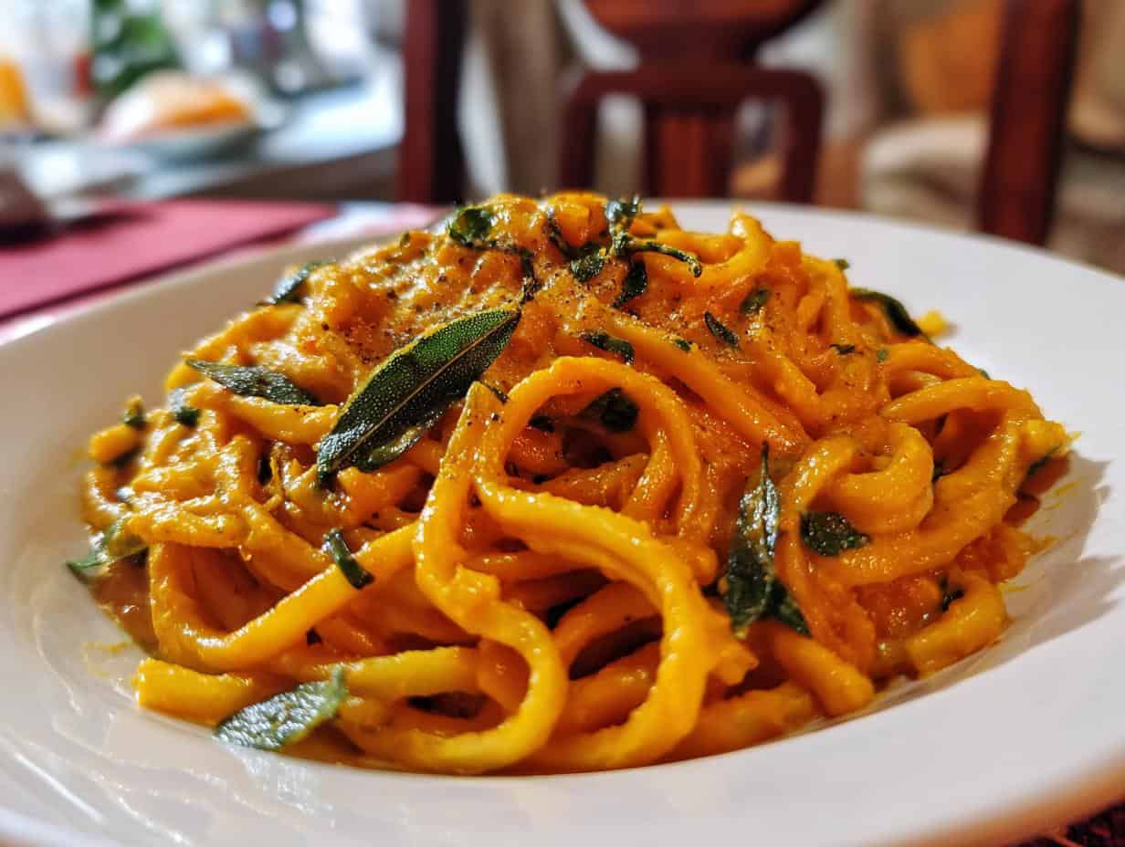 Disgustingly Easy Pumpkin & Sage Pasta Sauce: 30 Minute Meal