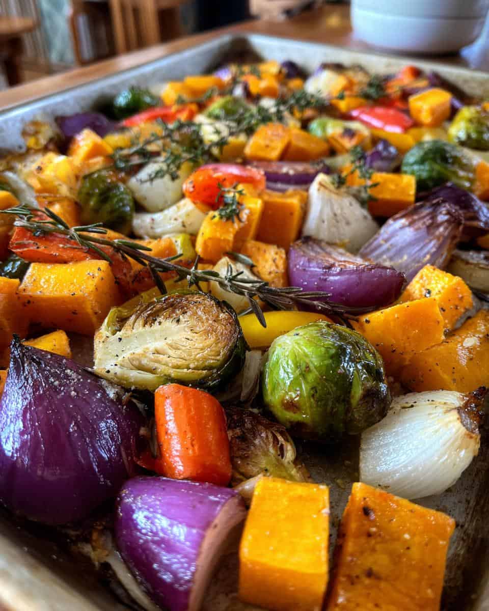 Loaded Autumn Veggie Sheet Pan Dinner - detail 1