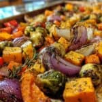 Loaded Autumn Veggie Sheet Pan Dinner