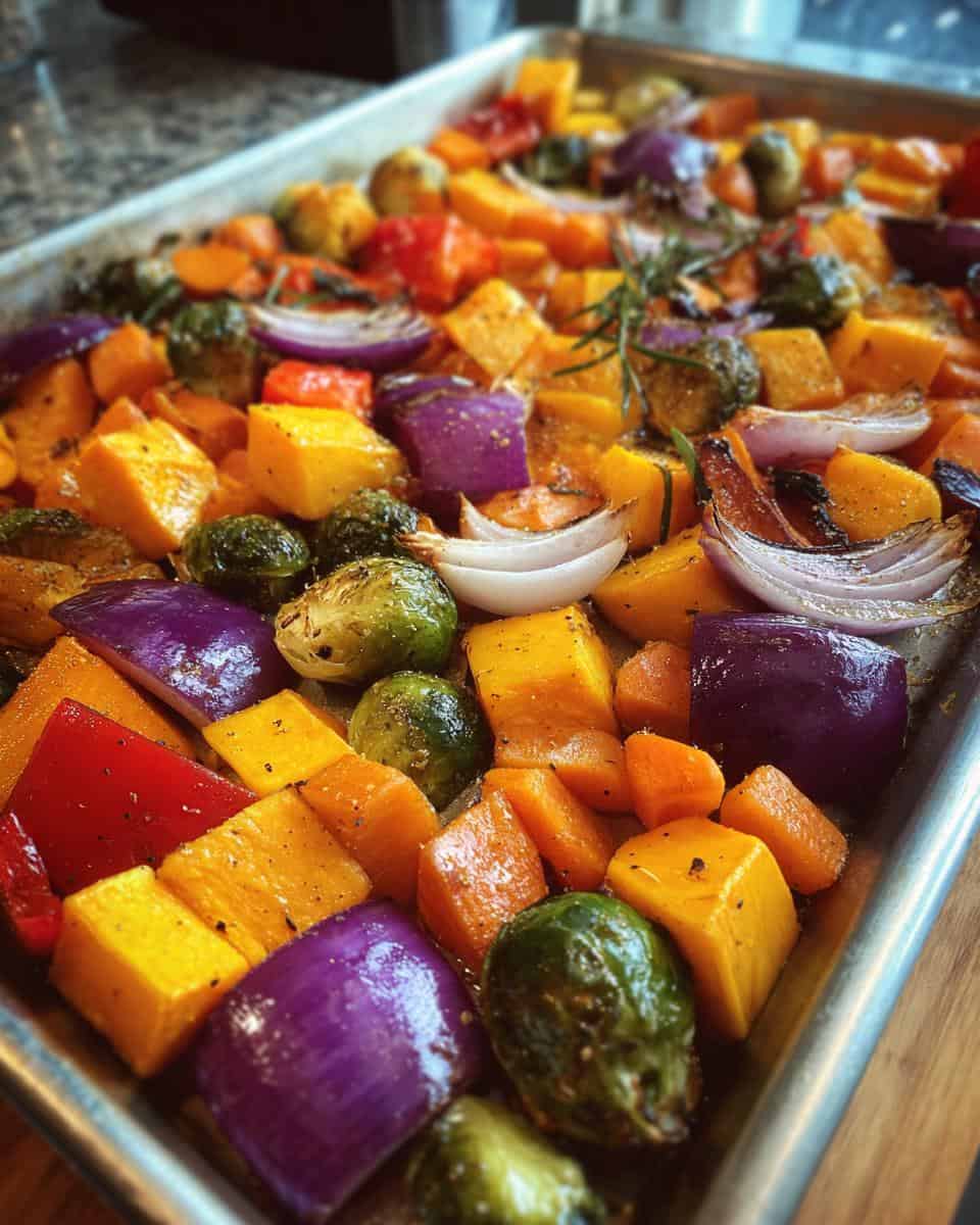 Loaded Autumn Veggie Sheet Pan Dinner - detail 2