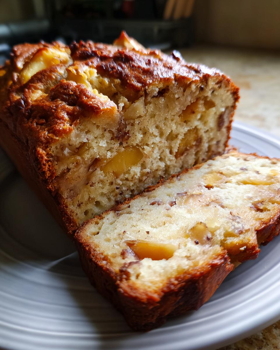 Peach Loaf Cake - detail 3