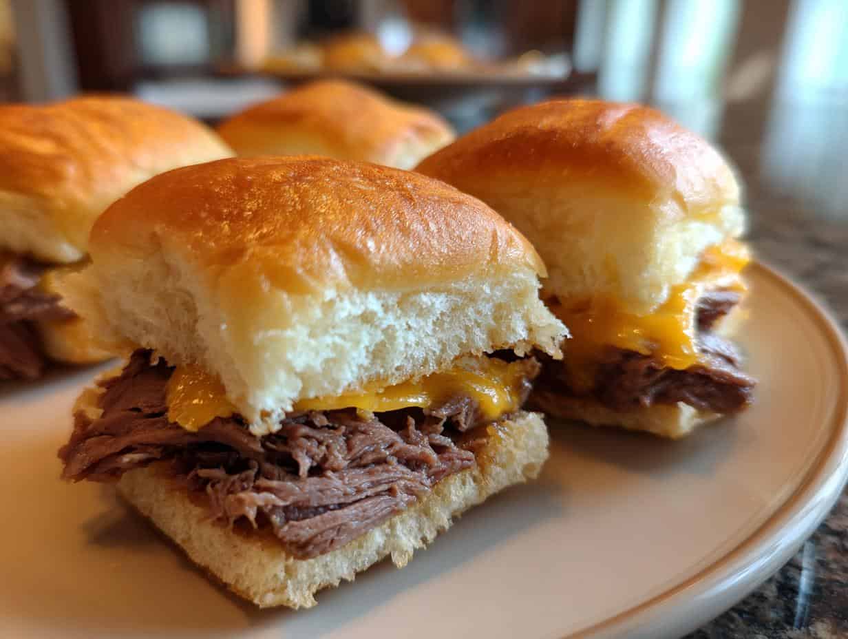 Devour 12 Amazing Roast Beef and Cheddar Sliders Tonight