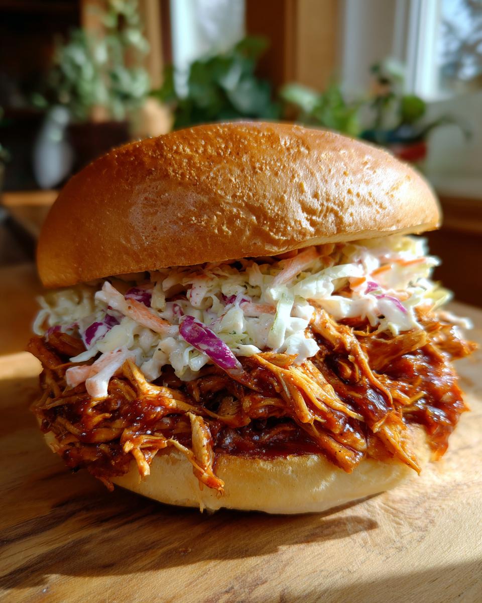Slow Cooker BBQ Chicken Sandwich - detail 1