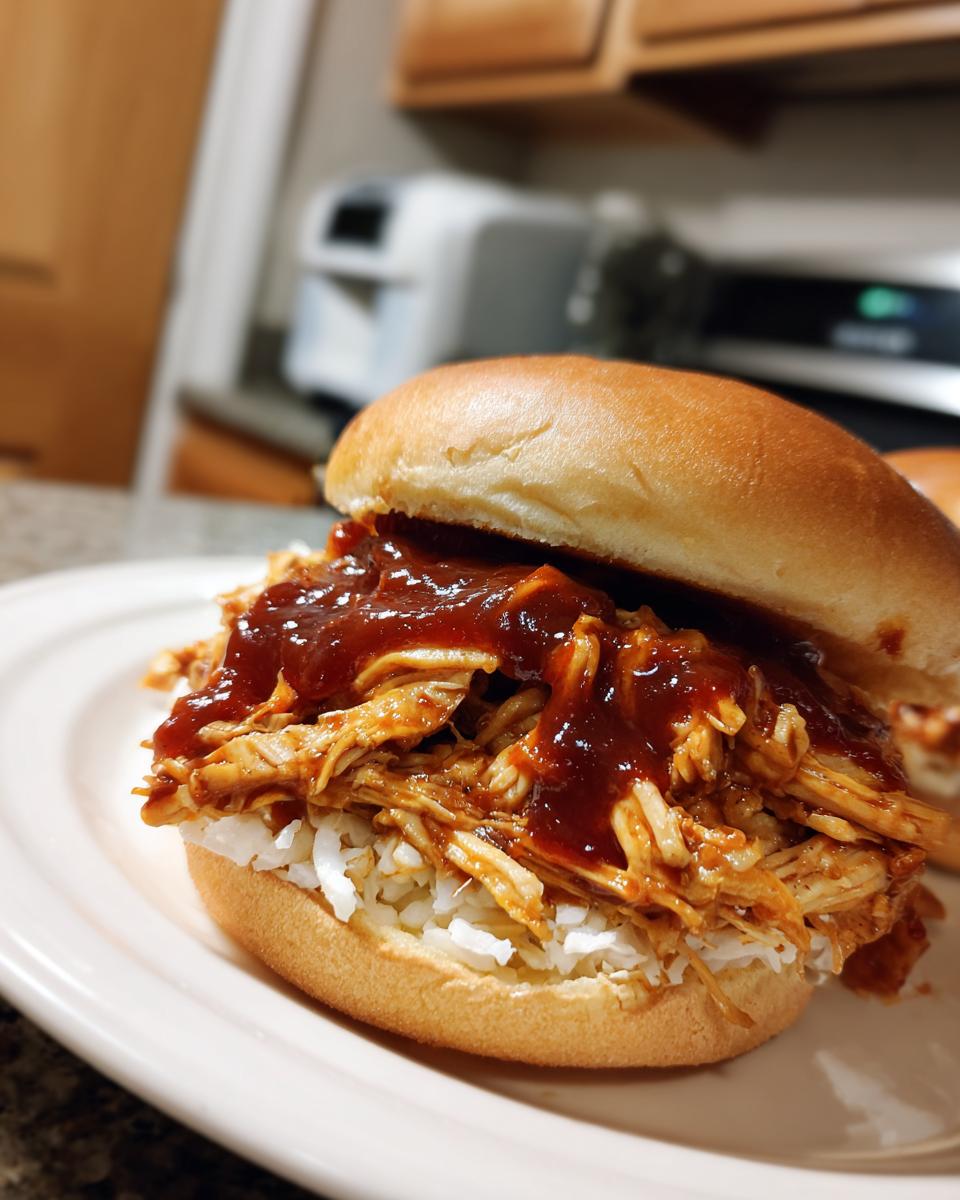 Slow Cooker BBQ Chicken Sandwich - detail 2
