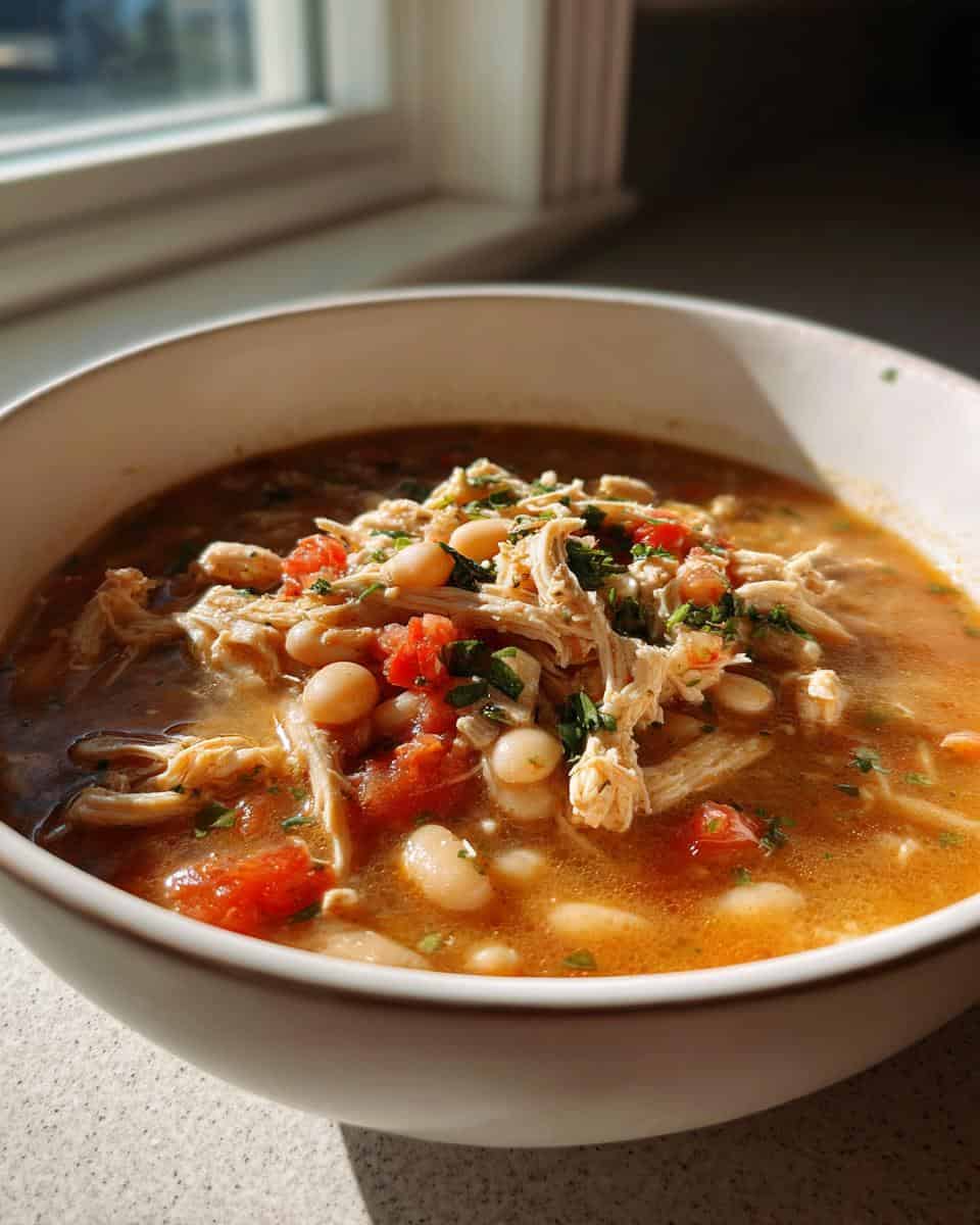 Slow Cooker Chicken and White Bean Chili - detail 2