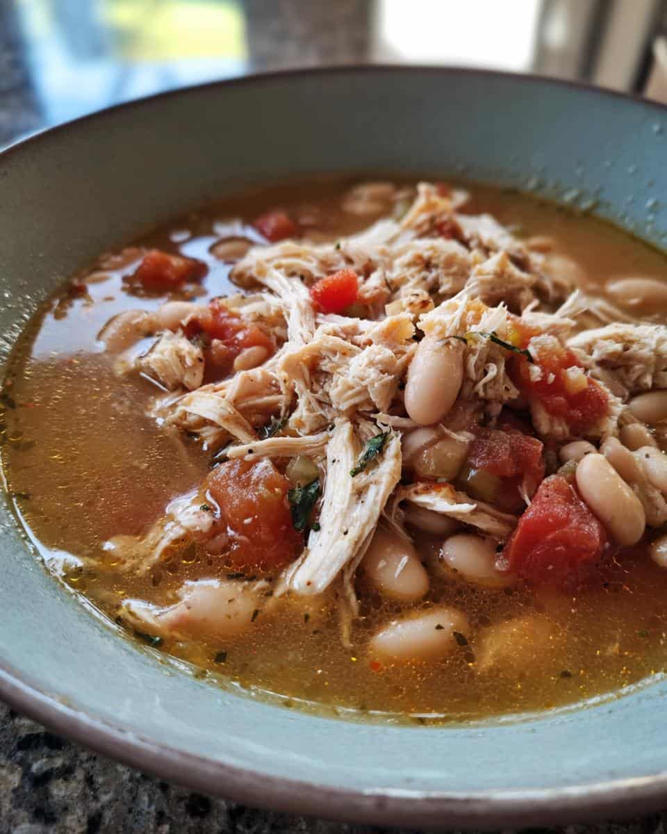Slow Cooker Chicken and White Bean Chili - detail 3