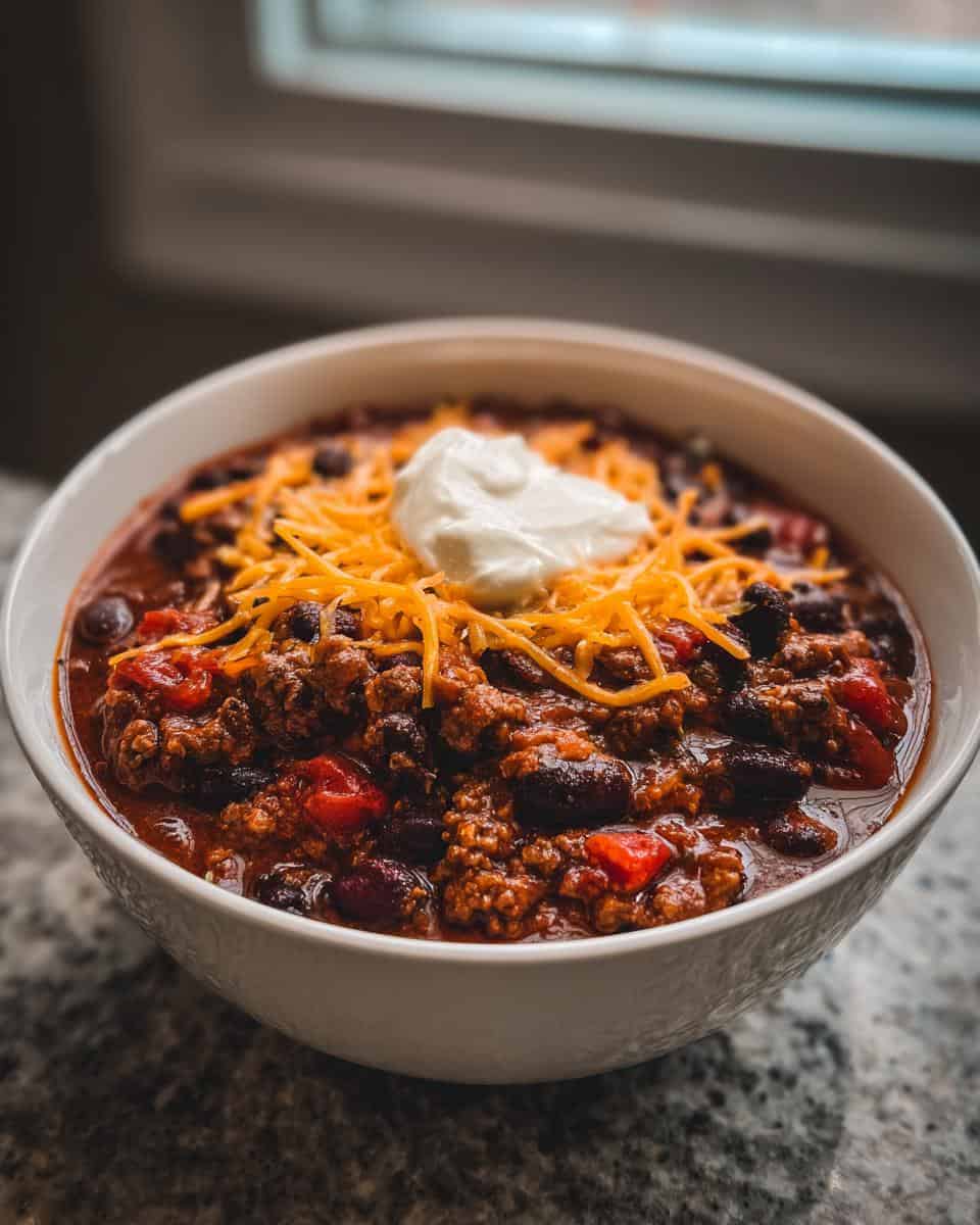 Smoky Beef & Black Bean Chili - detail 2