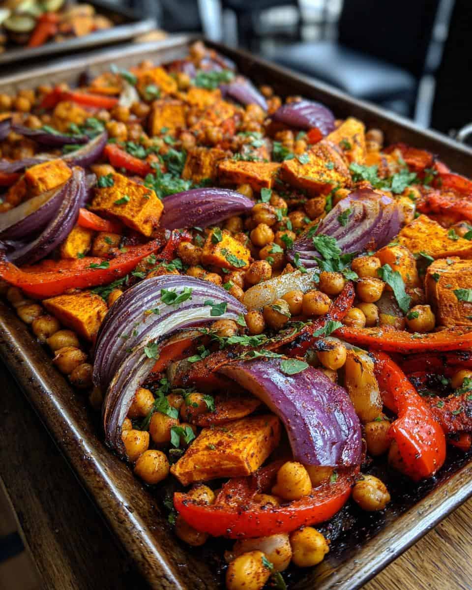 Smoky Sweet Potato & Chickpea Sheet Pan – Easy Plant-Based Dinner! - detail 1