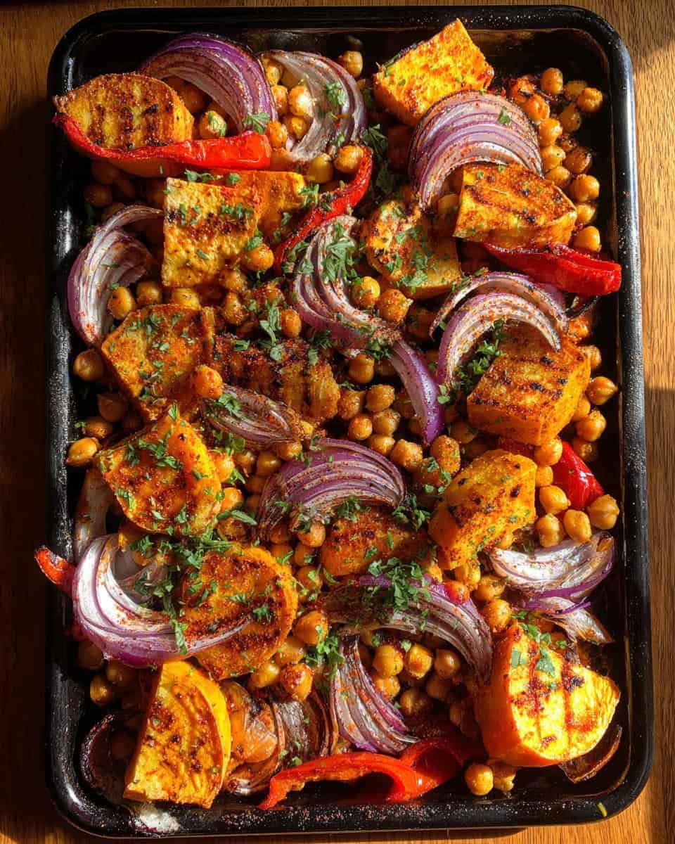 Smoky Sweet Potato & Chickpea Sheet Pan – Easy Plant-Based Dinner! - detail 2
